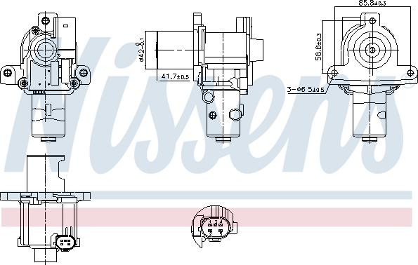 Nissens 98183 - Venttiili, pakokaasun kierrätys inparts.fi