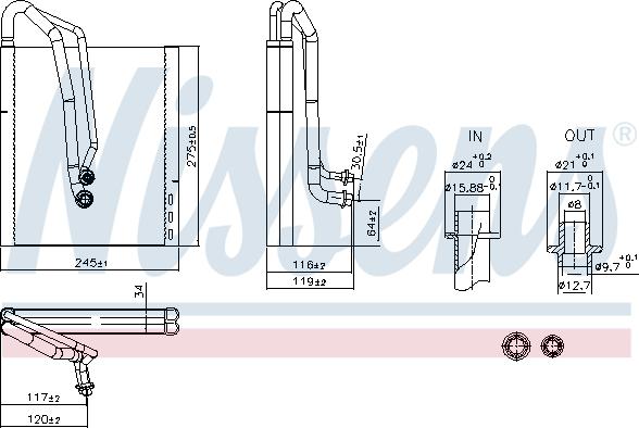 Nissens 92305 - Höyrystin, ilmastointilaite inparts.fi