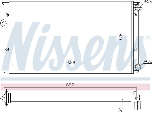 Nissens 699677 - Jäähdytin,moottorin jäähdytys inparts.fi