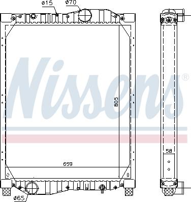 Nissens 69609 - Jäähdytin,moottorin jäähdytys inparts.fi