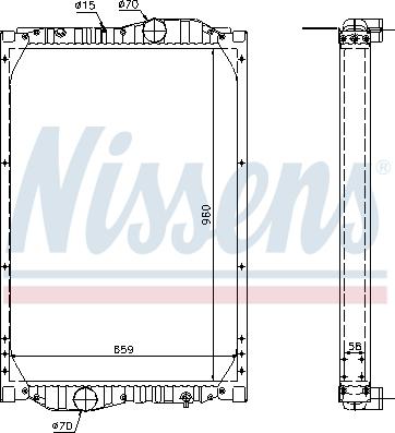 Nissens 69604A - Jäähdytin,moottorin jäähdytys inparts.fi