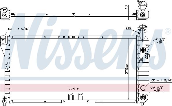 Nissens 691051 - Jäähdytin,moottorin jäähdytys inparts.fi