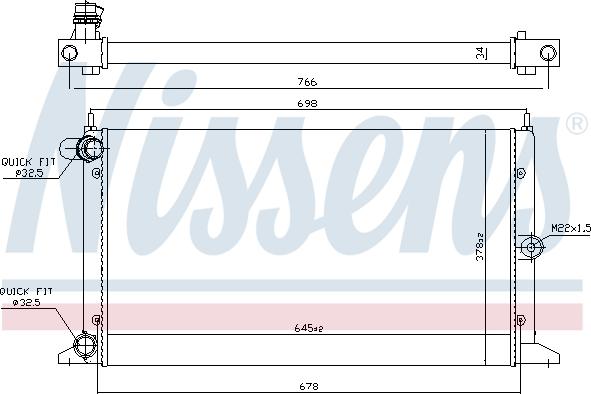 Nissens 692777 - Jäähdytin,moottorin jäähdytys inparts.fi