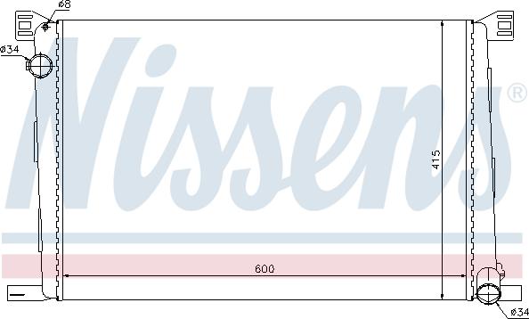 Nissens 69706 - Jäähdytin,moottorin jäähdytys inparts.fi