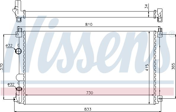 Nissens 697151 - Jäähdytin,moottorin jäähdytys inparts.fi