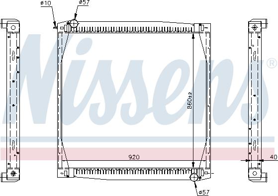 Nissens 64069A - Jäähdytin,moottorin jäähdytys inparts.fi