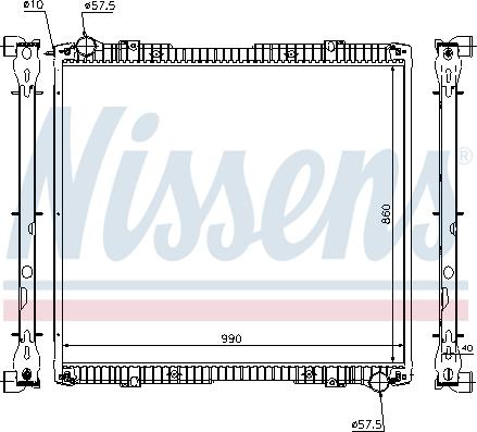 Nissens 64067A - Jäähdytin,moottorin jäähdytys inparts.fi