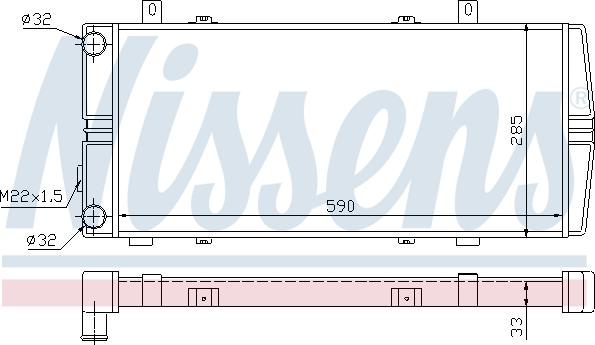 Nissens 64102 - Jäähdytin,moottorin jäähdytys inparts.fi