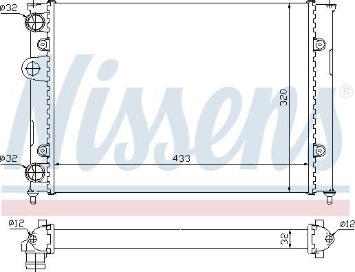 Nissens 695510 - Jäähdytin,moottorin jäähdytys inparts.fi