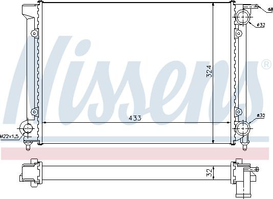 Nissens 699406 - Jäähdytin,moottorin jäähdytys inparts.fi