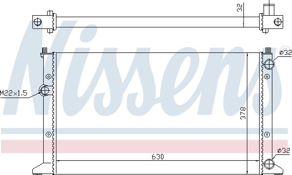 Nissens 698242 - Jäähdytin,moottorin jäähdytys inparts.fi