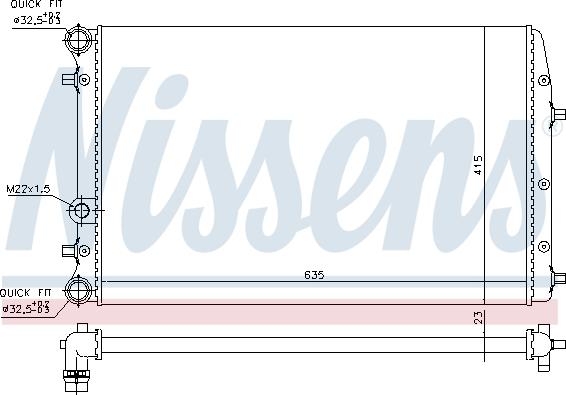 Nissens 652711 - Jäähdytin,moottorin jäähdytys inparts.fi