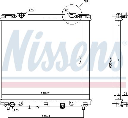 Nissens 66773 - Jäähdytin,moottorin jäähdytys inparts.fi