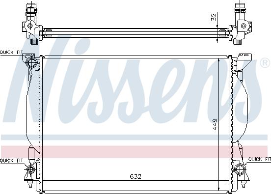 Nissens 60306A - Jäähdytin,moottorin jäähdytys inparts.fi