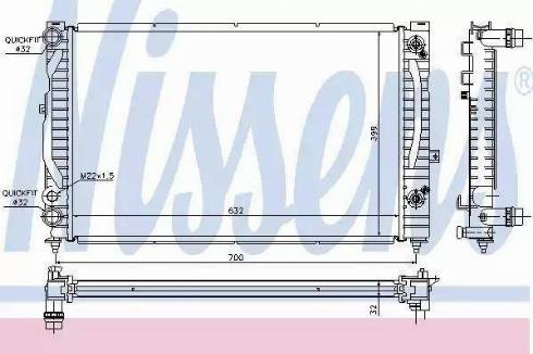 Nissens 60229A - Jäähdytin,moottorin jäähdytys inparts.fi