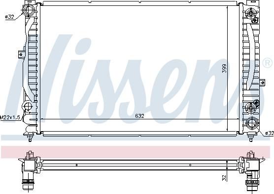 Nissens 60228A - Jäähdytin,moottorin jäähdytys inparts.fi