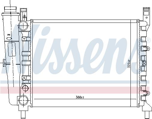 Nissens 691082 - Jäähdytin,moottorin jäähdytys inparts.fi