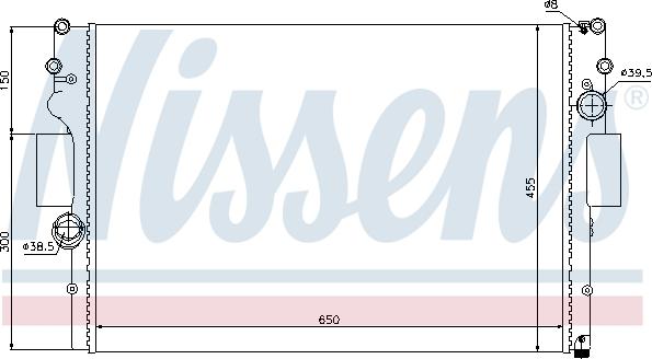 Nissens 693159 - Jäähdytin,moottorin jäähdytys inparts.fi