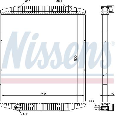 Nissens 619730 - Jäähdytin,moottorin jäähdytys inparts.fi