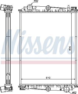 Nissens 614400 - Jäähdytin,moottorin jäähdytys inparts.fi