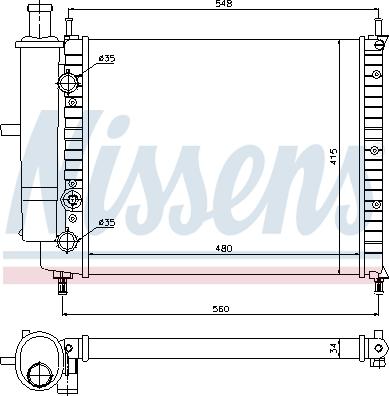 Nissens 690297 - Jäähdytin,moottorin jäähdytys inparts.fi