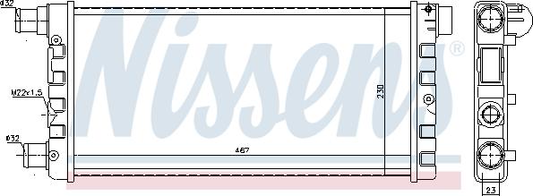 Nissens 61814 - Jäähdytin,moottorin jäähdytys inparts.fi