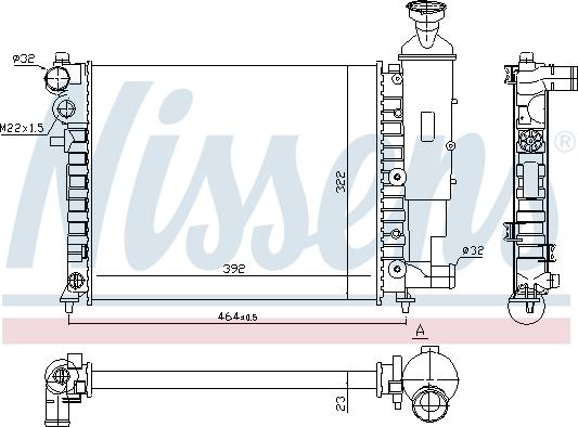 Nissens 690963 - Jäähdytin,moottorin jäähdytys inparts.fi