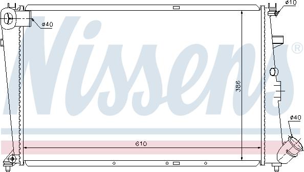 Nissens 61303 - Jäähdytin,moottorin jäähdytys inparts.fi