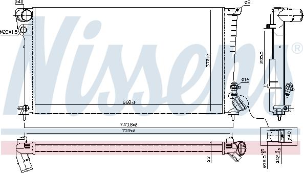 Nissens 61315 - Jäähdytin,moottorin jäähdytys inparts.fi