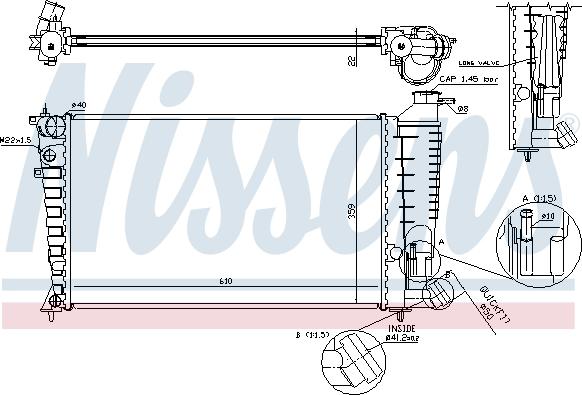 Nissens 61379 - Jäähdytin,moottorin jäähdytys inparts.fi