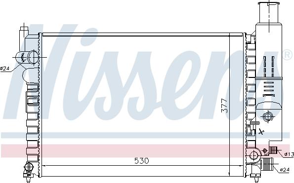 Nissens 690296 - Jäähdytin,moottorin jäähdytys inparts.fi