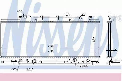 Nissens 61797 - Jäähdytin,moottorin jäähdytys inparts.fi