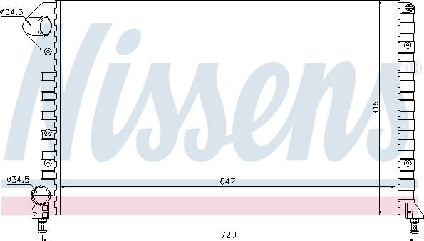 Nissens 695766 - Jäähdytin,moottorin jäähdytys inparts.fi