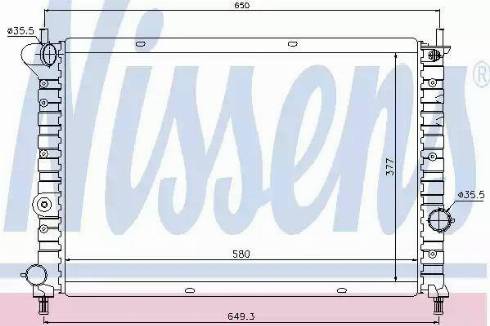 Nissens 68803 - Jäähdytin,moottorin jäähdytys inparts.fi