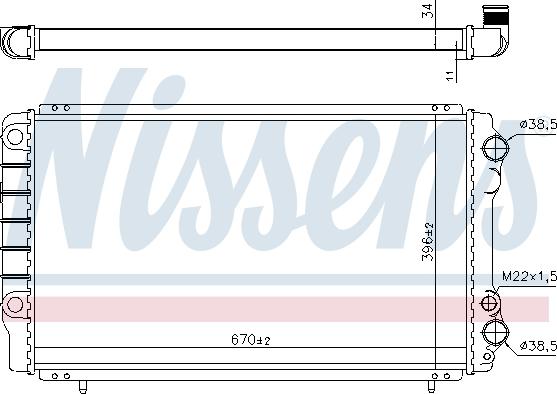 Nissens 697315 - Jäähdytin,moottorin jäähdytys inparts.fi