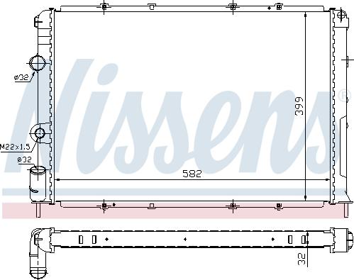 Nissens 695700 - Jäähdytin,moottorin jäähdytys inparts.fi