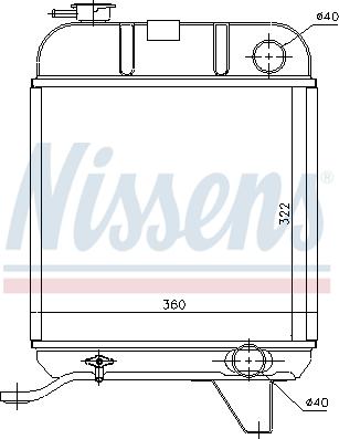 Nissens 63460 - Jäähdytin,moottorin jäähdytys inparts.fi