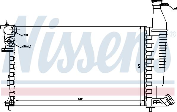 Nissens 697850 - Jäähdytin,moottorin jäähdytys inparts.fi