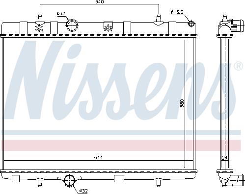 Nissens 690982 - Jäähdytin,moottorin jäähdytys inparts.fi