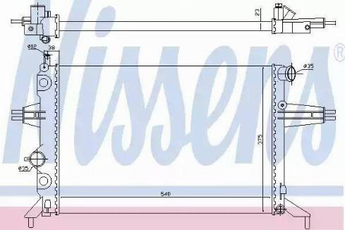 Nissens 630051 - Jäähdytin,moottorin jäähdytys inparts.fi