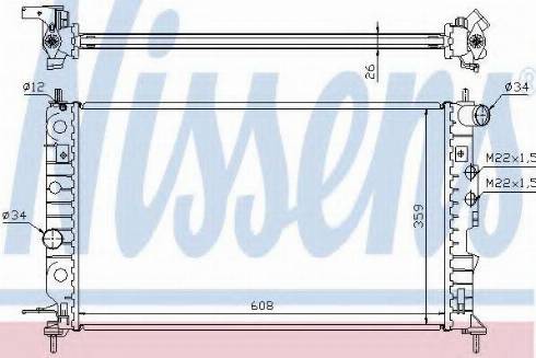 Nissens 63012A - Jäähdytin,moottorin jäähdytys inparts.fi