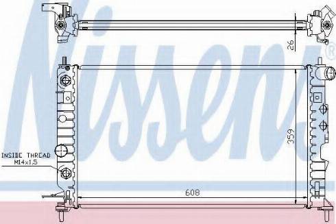 Nissens 63077A - Jäähdytin,moottorin jäähdytys inparts.fi