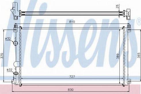 Nissens 63824 - Jäähdytin,moottorin jäähdytys inparts.fi