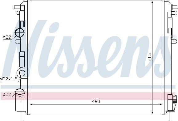 Nissens 63794 - Jäähdytin,moottorin jäähdytys inparts.fi