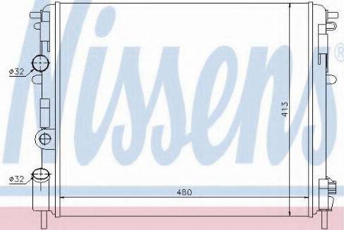 Nissens 63793 - Jäähdytin,moottorin jäähdytys inparts.fi