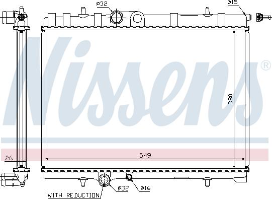 Nissens 63744A - Jäähdytin,moottorin jäähdytys inparts.fi