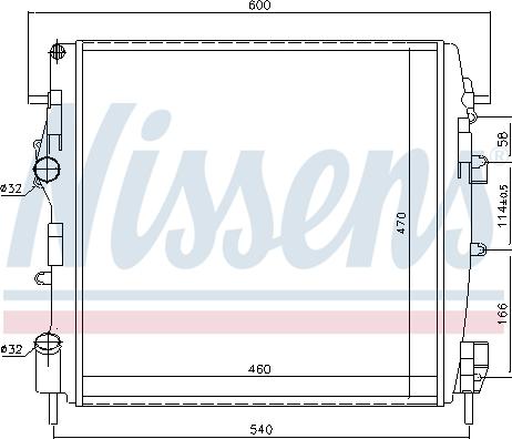 Nissens 696303 - Jäähdytin,moottorin jäähdytys inparts.fi