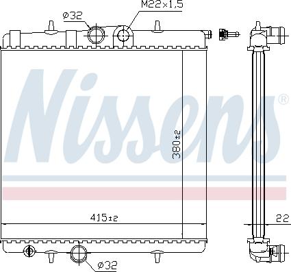 Nissens 692962 - Jäähdytin,moottorin jäähdytys inparts.fi