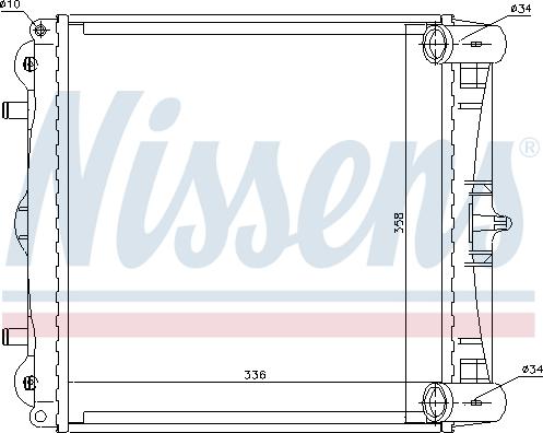 Nissens 63776 - Jäähdytin,moottorin jäähdytys inparts.fi