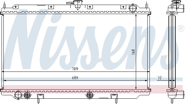 Nissens 62924A - Jäähdytin,moottorin jäähdytys inparts.fi